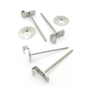 Lacing Anchor Insulation Pin - Stainless Steel Hooks for Removable Insulation Blankets & Thermal Jackets