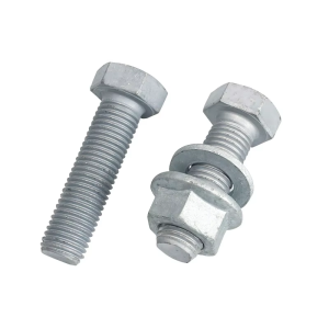 Grade 8.8 , 10.9 Hot Dip Galvanized DIN933 ASTM490 Hex Bolt Nut Washer
